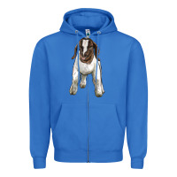True Royal baby boer goat Zipper Hoodie - LillyAllenDesigns