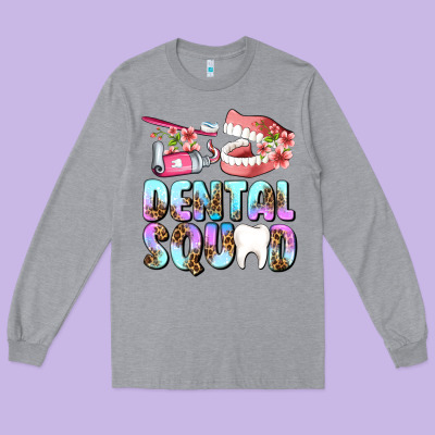 Dental Squad Long Sleeve Tee Designed By Adodesignshop