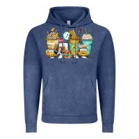 Vintage Denim school bus coffee cups Vintage Hoodie - Zillion Design Studio