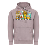 Vintage Zinc school bus coffee cups Vintage Hoodie - Zillion Design Studio