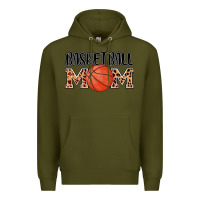 Army Green basketball mom Premium Hoodie - AdoDesignShop
