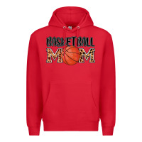Red basketball mom Premium Hoodie - AdoDesignShop