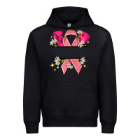 Black Personalized Breast Cancer ribbon Urban Hoodie - NancyCooperArtShop