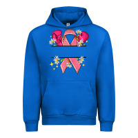 Cobalt Personalized Breast Cancer ribbon Urban Hoodie - NancyCooperArtShop