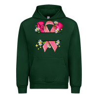 Forest Green Personalized Breast Cancer ribbon Urban Hoodie - NancyCooperArtShop