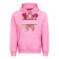 Fuchsia Pink Personalized Breast Cancer ribbon Urban Hoodie - NancyCooperArtShop