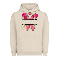 Pigment French Oak Personalized Breast Cancer ribbon Urban Hoodie - NancyCooperArtShop