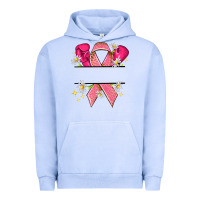 Pigment Grape Ice Personalized Breast Cancer ribbon Urban Hoodie - NancyCooperArtShop