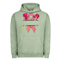 Pigment Oil Green Personalized Breast Cancer ribbon Urban Hoodie - NancyCooperArtShop