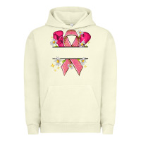 Pigment Pistachio Personalized Breast Cancer ribbon Urban Hoodie - NancyCooperArtShop