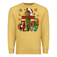 Antique Gold The real gift is Jesus Premium Sweatshirt - NancyCooperArtShop