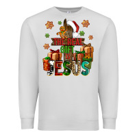 Dove Grey The real gift is Jesus Premium Sweatshirt - NancyCooperArtShop