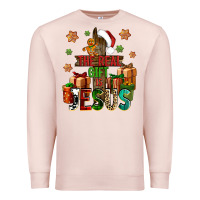 Pale Pink The real gift is Jesus Premium Sweatshirt - NancyCooperArtShop