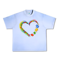 Grape Ice autism heart Urban Heavy Tee - JahusDesignShop