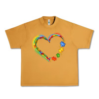 Peanut Butter autism heart Urban Heavy Tee - JahusDesignShop