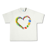 Pistachio autism heart Urban Heavy Tee - JahusDesignShop
