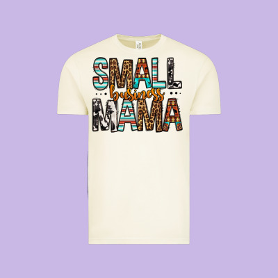 Small Business Mama Vintage Tee Designed By Fadigitalartstudio