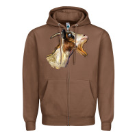 Chestnut Tennessee Goat Head Zipper Hoodie - LillyAllenDesigns