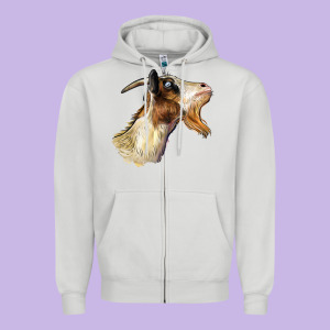 Tennessee Goat Head Zipper Hoodie Designed By Lillyallendesigns