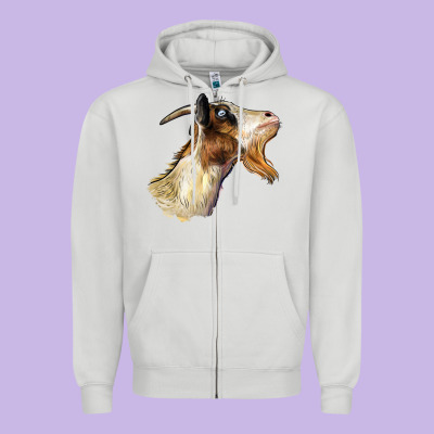 Tennessee Goat Head Zipper Hoodie Designed By Lillyallendesigns
