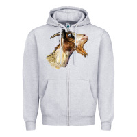 Heather Grey Tennessee Goat Head Zipper Hoodie - LillyAllenDesigns