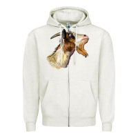 Oatmeal Heather Tennessee Goat Head Zipper Hoodie - LillyAllenDesigns