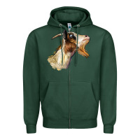 Sports Green Tennessee Goat Head Zipper Hoodie - LillyAllenDesigns
