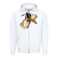 White Tennessee Goat Head Zipper Hoodie - LillyAllenDesigns