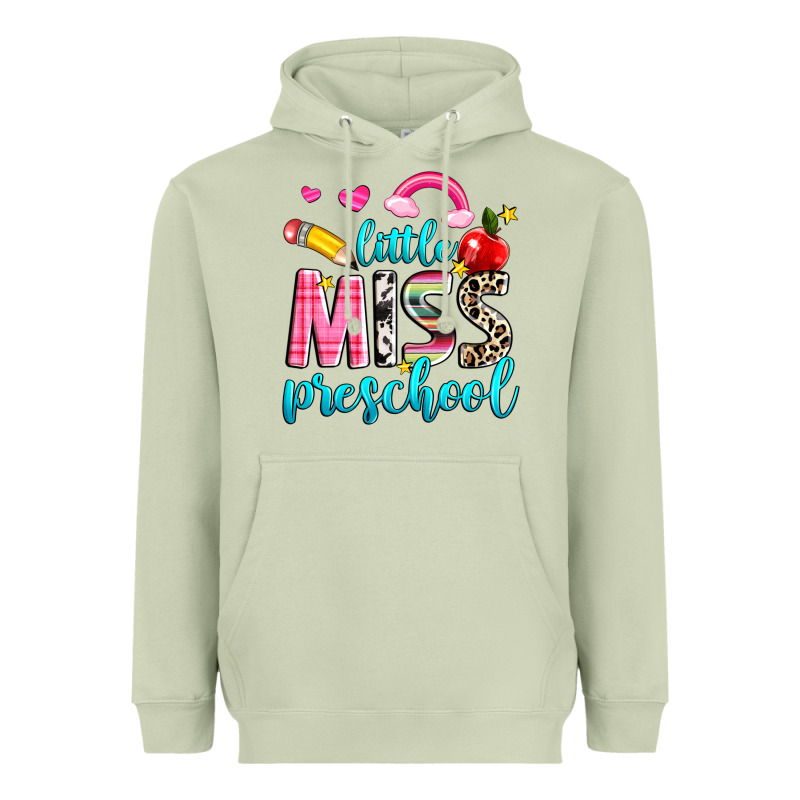 Little Miss Preschool Heavyweight Hoodie by NancyCooperArtShop | Teevron
