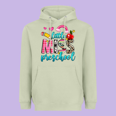 Little Miss Preschool Heavyweight Hoodie Designed By Nancycooperartshop