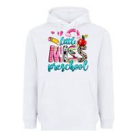 White little miss preschool Heavyweight Hoodie - NancyCooperArtShop