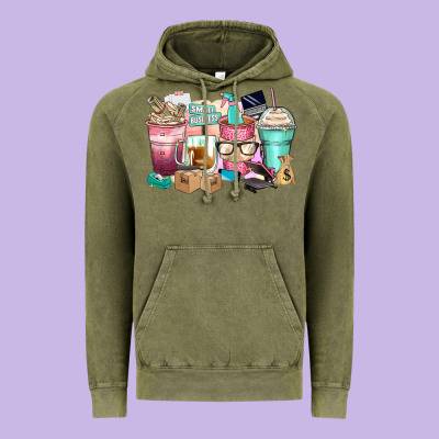 Small Business Coffee Cups Vintage Hoodie Designed By Zillion Design Studio