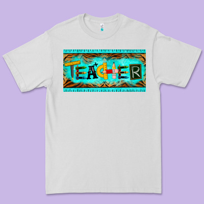 Teacher License Plate Premium Tee Designed By Barkaloodesign
