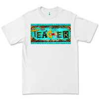 White teacher license plate Premium Tee - BarkalooDesign