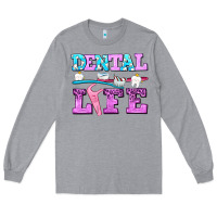 Heather Grey dental life with teeth Long Sleeve Tee - AdoDesignShop