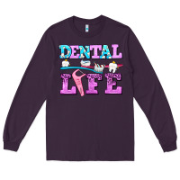 Plum dental life with teeth Long Sleeve Tee - AdoDesignShop