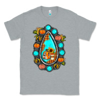 Heather Grey gemstone pumpkin fall Classic Tee - JahusDesignShop