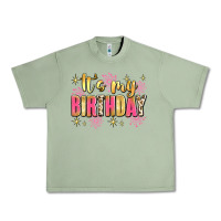 Oil Green it's my birthday Urban Heavy Tee - JahusDesignShop