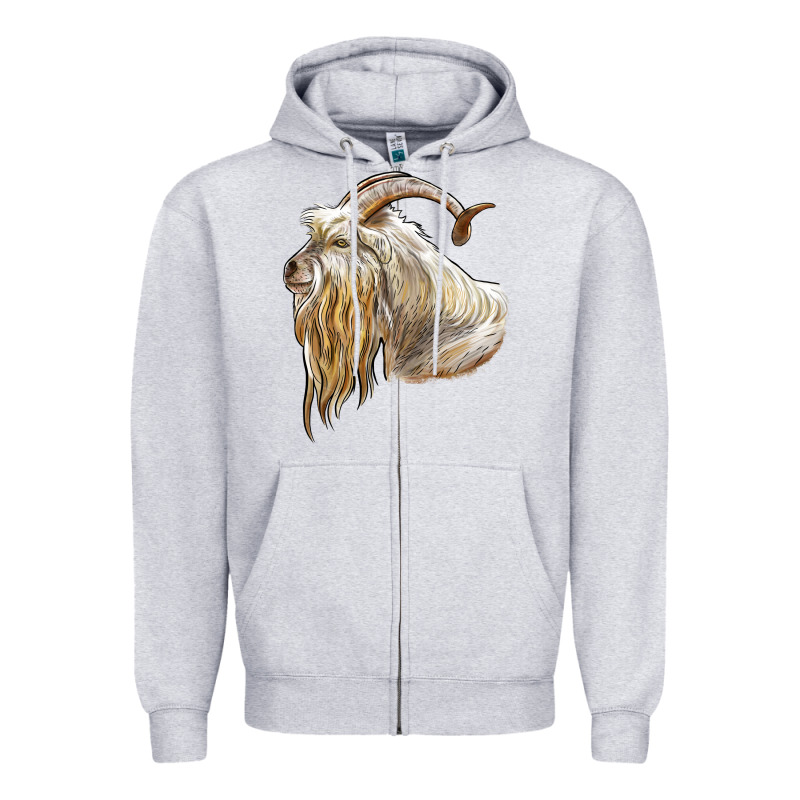 Kiko Goat Face Zipper Hoodie by LillyAllenDesigns | Teevron