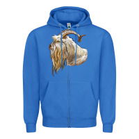 True Royal kiko goat face Zipper Hoodie - LillyAllenDesigns