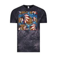 Cloud Black 4th of july indian headdress seamless pattern Vintage Tee - HRA Design Shop
