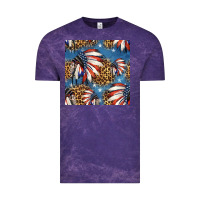 Cloud Purple 4th of july indian headdress seamless pattern Vintage Tee - HRA Design Shop