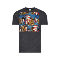 Vintage Black 4th of july indian headdress seamless pattern Vintage Tee - HRA Design Shop