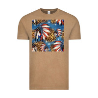 Vintage Coffee 4th of july indian headdress seamless pattern Vintage Tee - HRA Design Shop