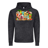 Vintage Black summer vibes coffee cups Vintage Hoodie - Zillion Design Studio