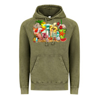 Summer Vibes Coffee Cups Vintage Hoodie | Teevron