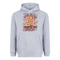 Heather Grey mrs claus gingerbread bakery Heavyweight Hoodie - MaliasSmallBusiness
