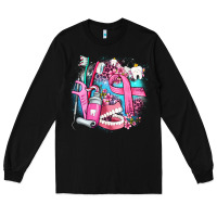 Black dental elements and cancer with cowhide and leopard Long Sleeve Tee - AdoDesignShop