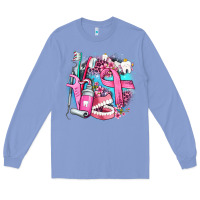 Colony Blue dental elements and cancer with cowhide and leopard Long Sleeve Tee - AdoDesignShop