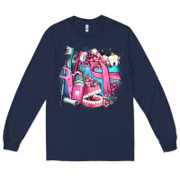 Navy dental elements and cancer with cowhide and leopard Long Sleeve Tee - AdoDesignShop